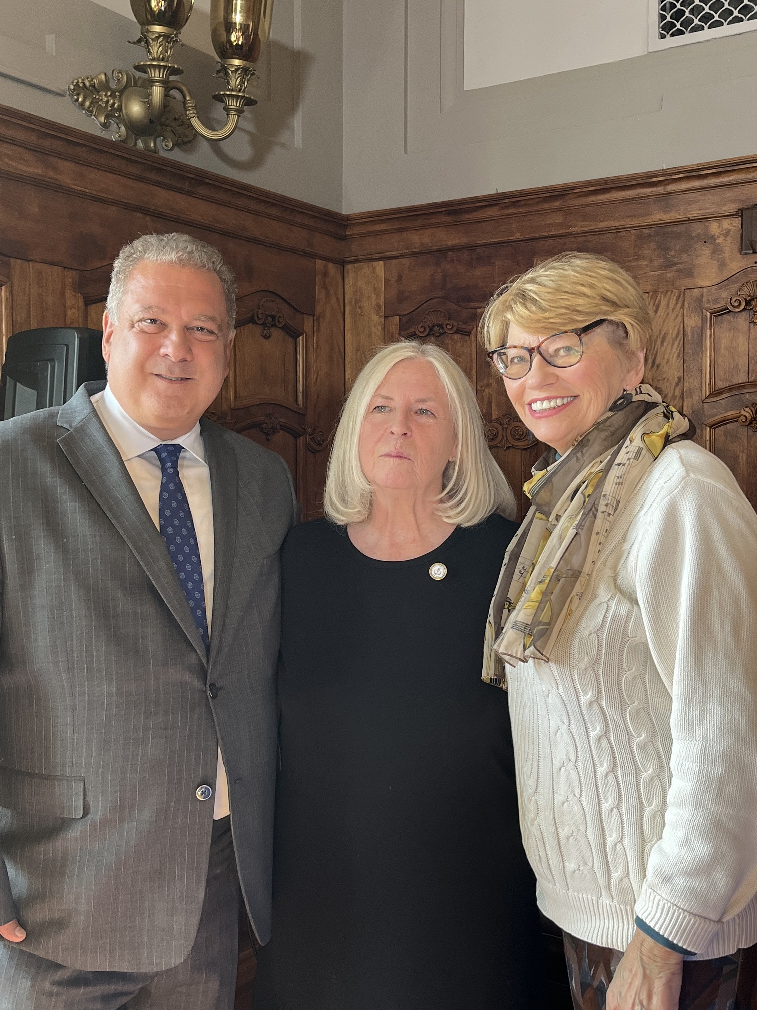 Mayor Mike Spano, Mary Hoar, Joyce Balint