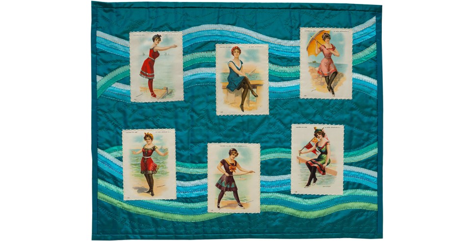 Photo courtesy of Greta Mikkelsen Bathing Girls – quilt by Greta Mikkelsen