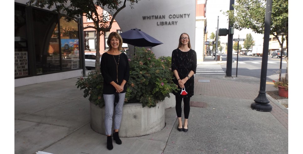 Kristie Kirkpatrick and Kylie Fullmer - outgoing and incoming directors of the Whitman County Rural Library District. Kristie Kirkpatrick and Kylie Fullmer - outgoing and incoming directors of the Whitman County Rural Library District.