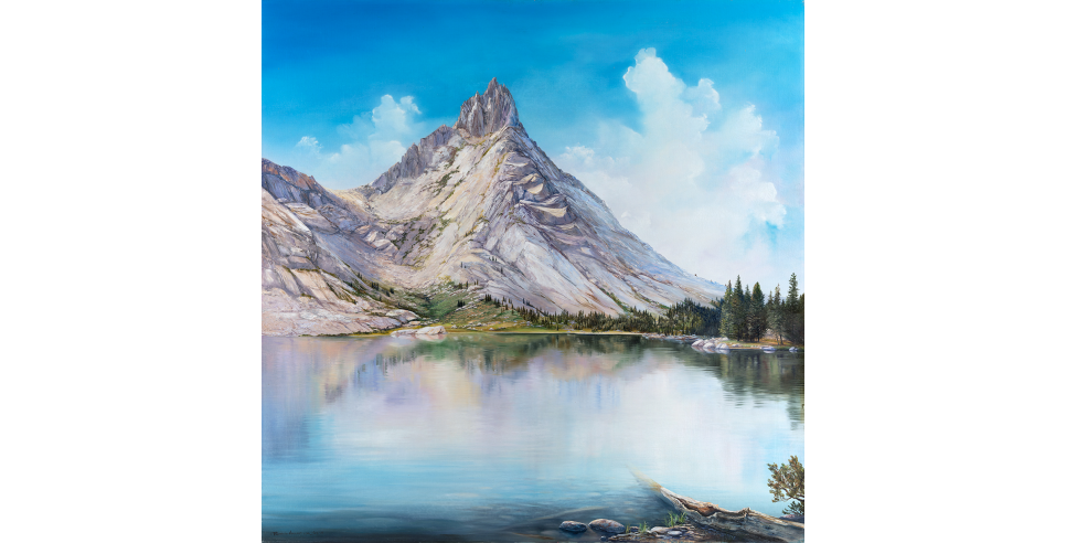 Young Lake Painting by Rebecca Holland