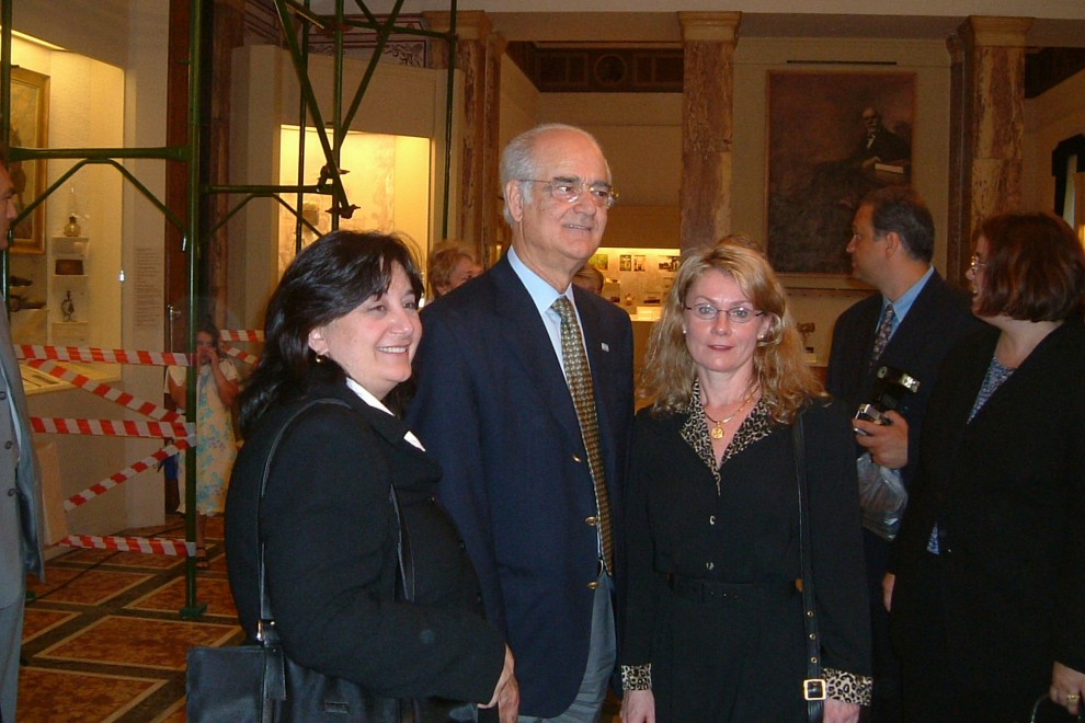 Patricia Vaccarino and President of Greece 2003