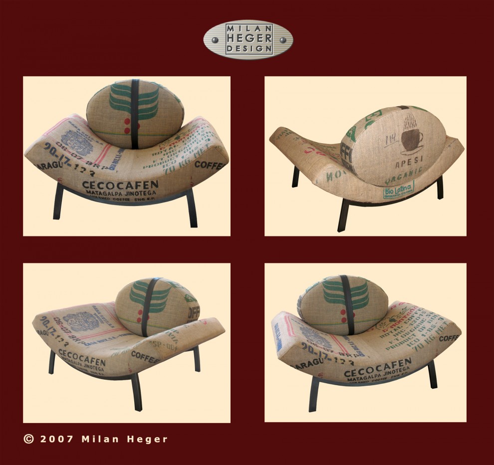Coffee Bean Chair - green design